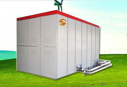 煙臺(tái)卓越1000kw10萬(wàn)平米學(xué)校煤改電專用，固體蓄熱電鍋爐